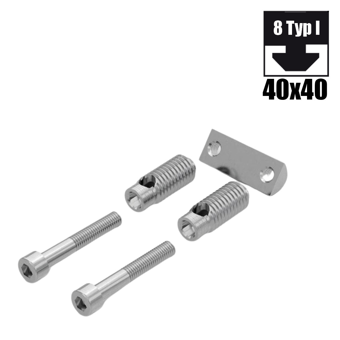 Automatik - Verbindungssatz 8, Nut 8, Typ I, verzinkt