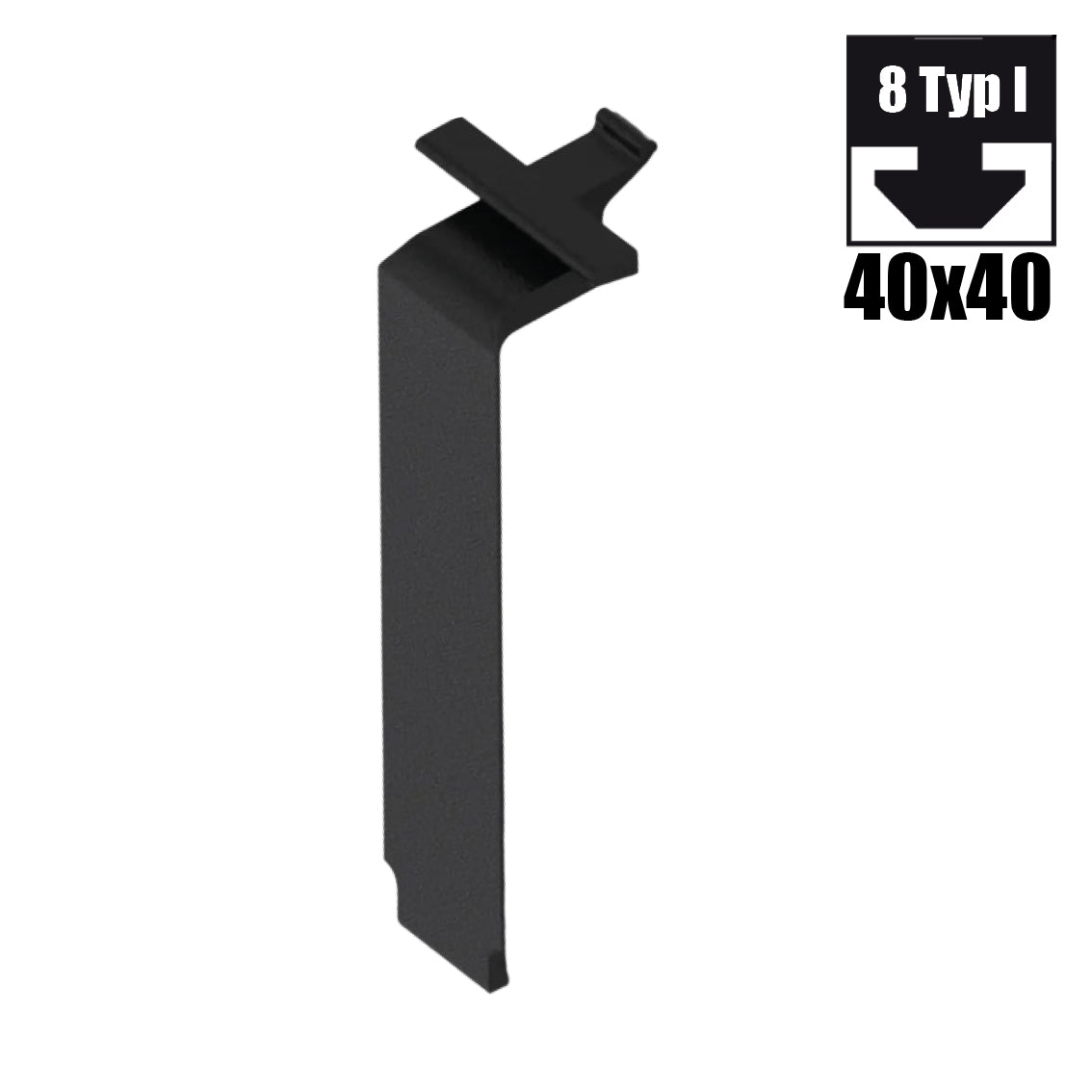 Kit de connexion automatique 8 Cache, noir similaire à RAL 9005