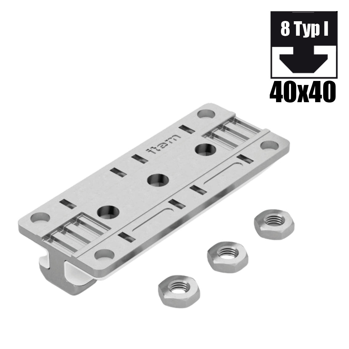 Guide du chariot coulissant 8 80x40