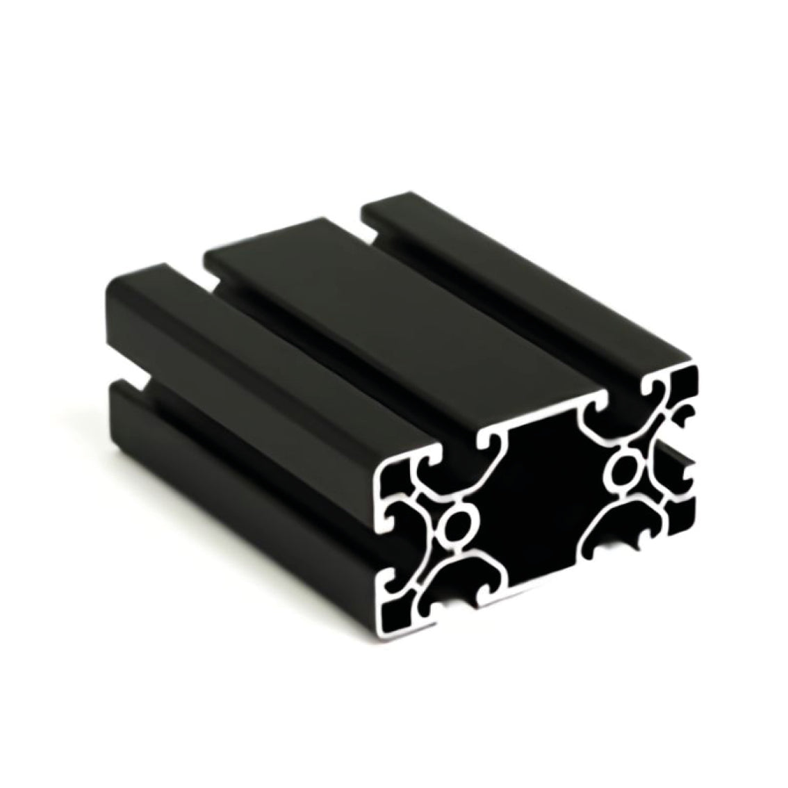 Profilé en aluminium, 60mm x 30mm, 1850mm de long, avec type I, noir