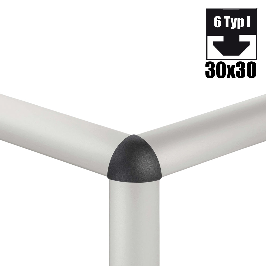 Kit d'assemblage R30 90° pour profilés 30x30