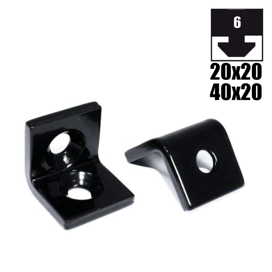 Staffa 20x20 nera per Dado 6