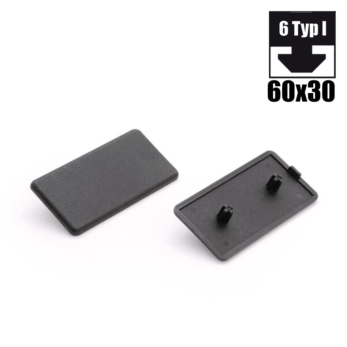 Lembo di copertura 6 60x30 D5, nero