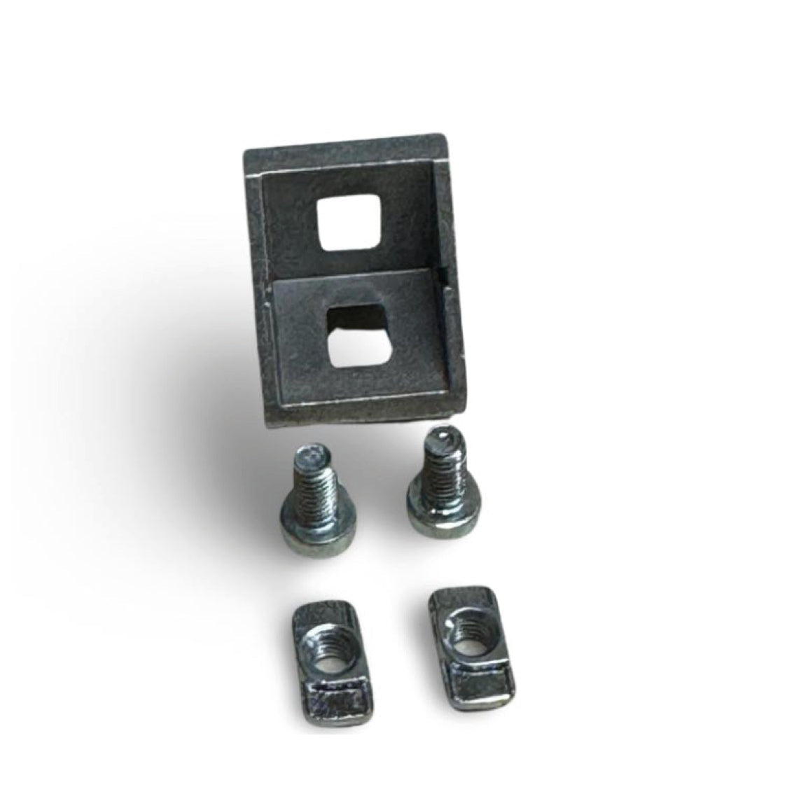 Bracket 20x20 with groove guide and fastening for NUT6
