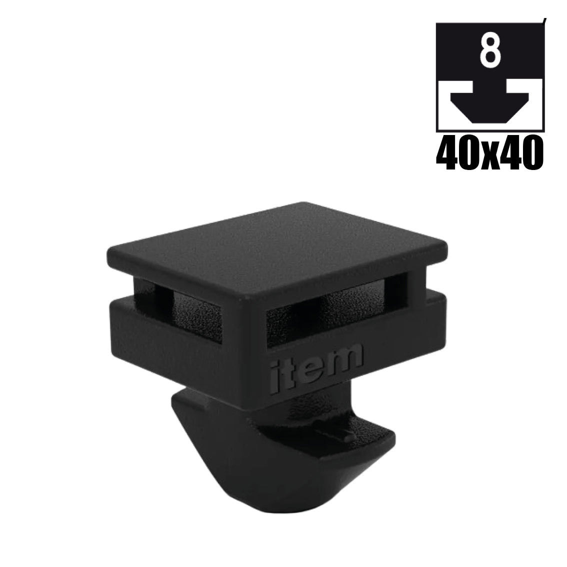 Support universel pour, par exemple, des colliers de serrage, des profilés 40x40 ou 40x80