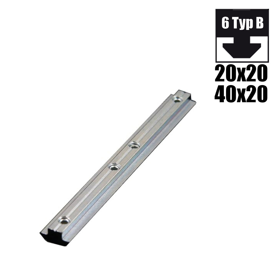 Raccord de profilé Rainure 6B