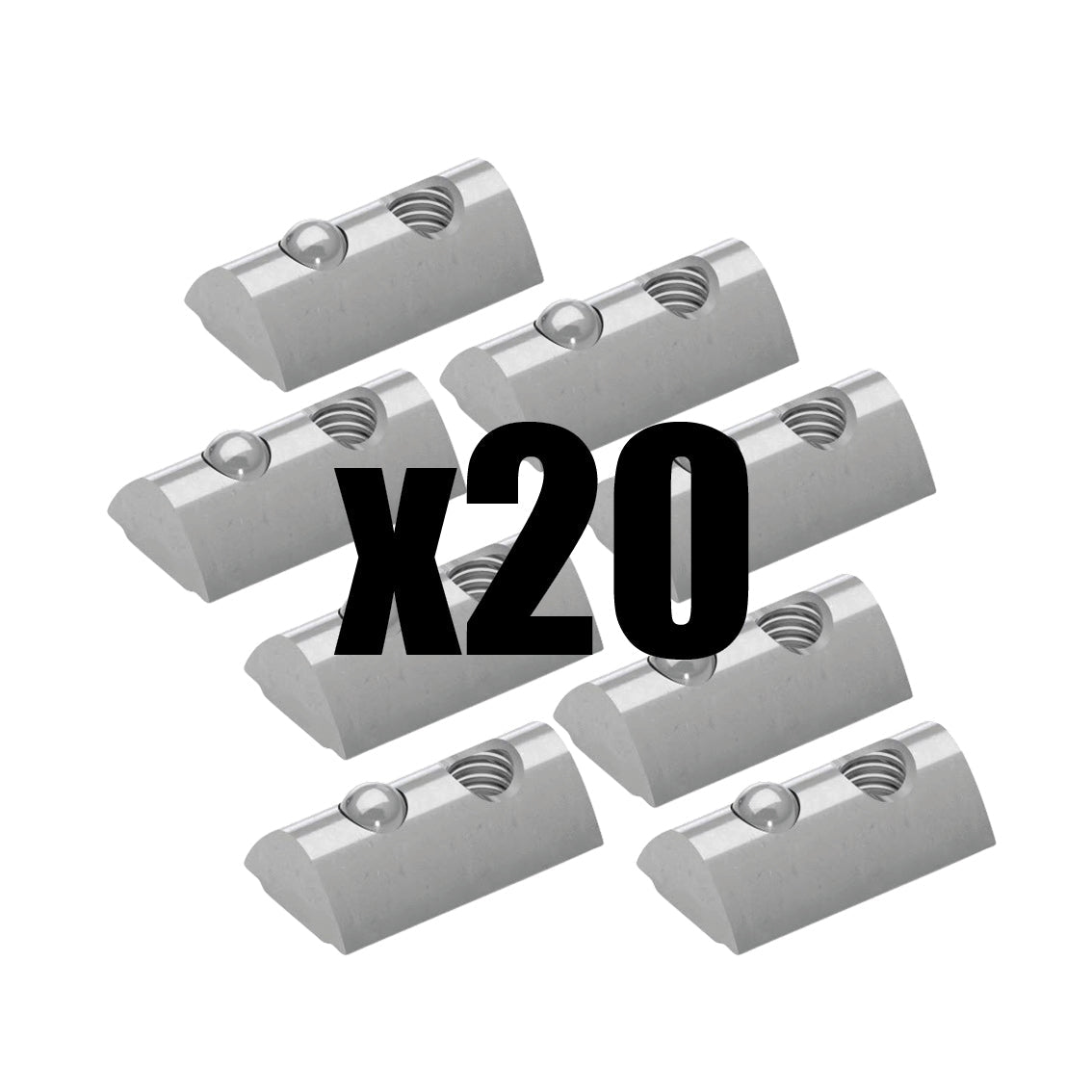 20x dado per scanalatura 5 tipo I girevole M4