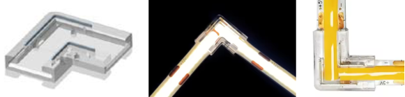 LED ECK- clip für 8mm LED-Band verbinden, L-Winkel