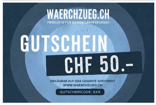 Gutschein für gesamten Shop, 10.- / 20.- / 50.- / 100.- / 200.- / 300.- / 500.-