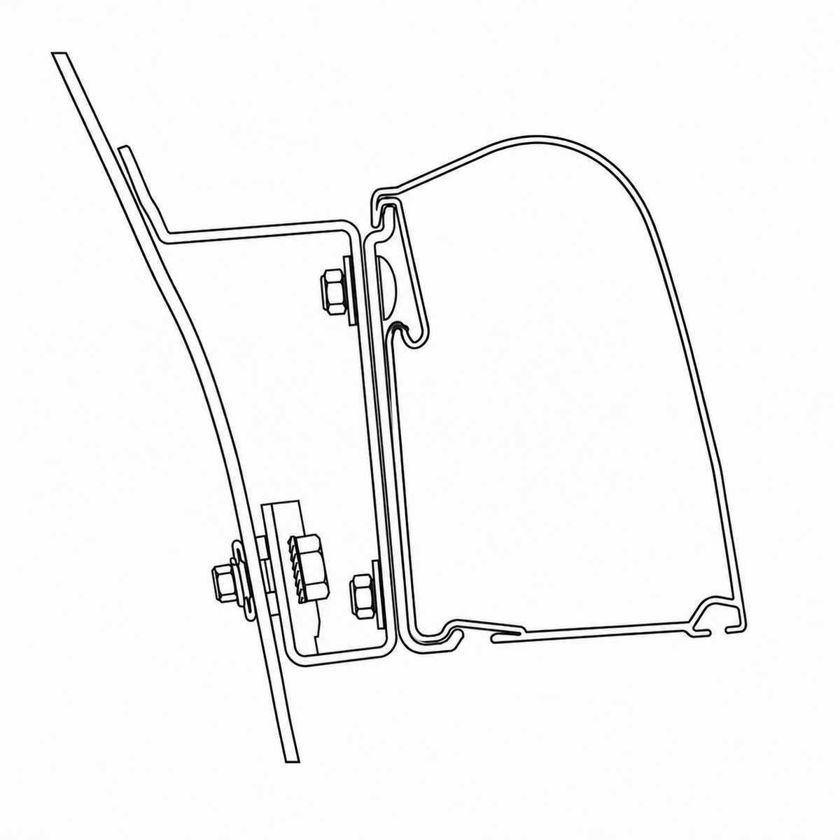 Dometic PerfectWall Adapter, for wall-mounted awnings, various vehicles