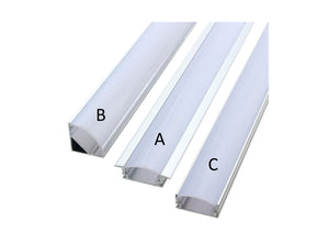 50cm Aluminium-Kanal für LED-Streifen
