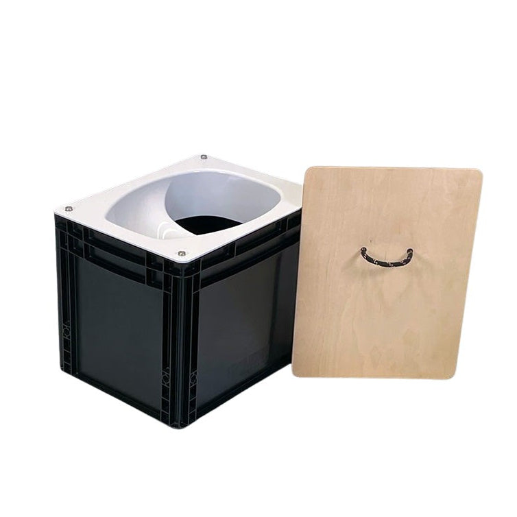 DIY Eurobox-Trenntoilette Set Weiss oder Schwarz
