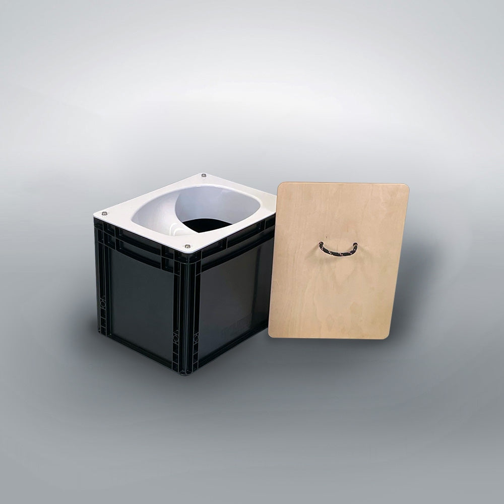 DIY Eurobox-Trenntoilette Set Weiss oder Schwarz
