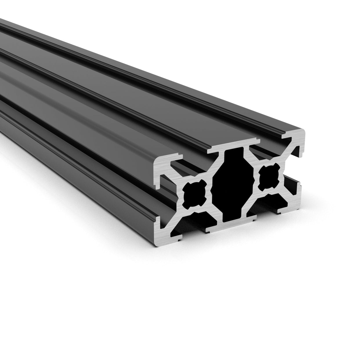 Aluprofil 20x40mm Nut 6 schwarz