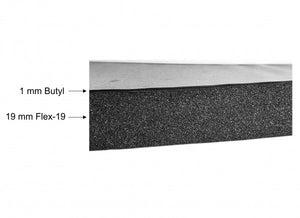 ISO-20 Dämmplatten inkl. Butyl zum Isolieren von Schall & Temperatur im Wohnmobilen, 1m * 0.5m