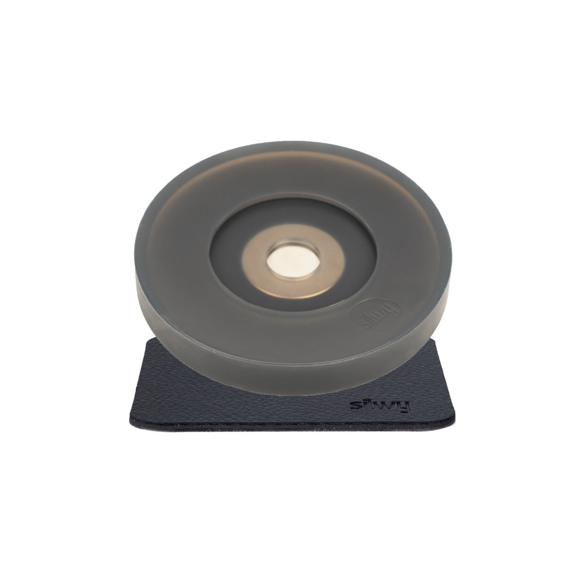 Profilattico magnetico Silwy per calici ANTHRAZIT incl. cuscinetto, grigio chiaro e antracite