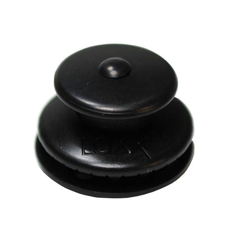 Loxx Druckknopf Oberteil schwarz verchromt