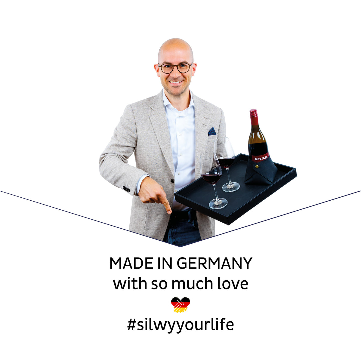 Silwy Magnet-Kristallgläser WEIN