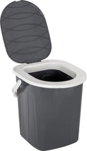 Laden Sie das Bild in den Galerie-Viewer, Eimertoilette BRUNNER Optipot inkl. Sitz Farbe schwarz / grau
