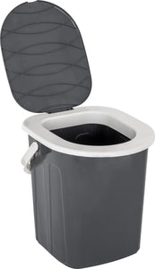 Eimertoilette BRUNNER Optipot inkl. Sitz Farbe schwarz / grau