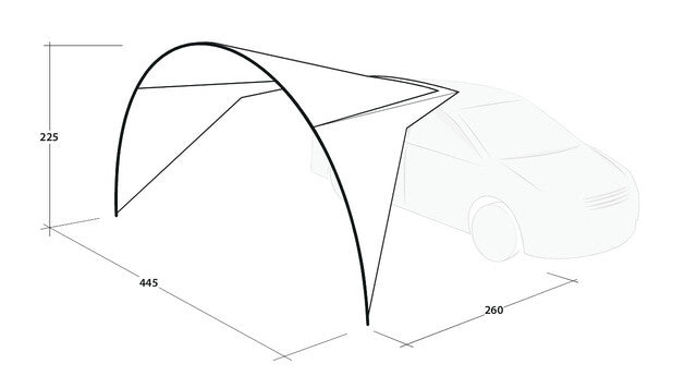 Toit solaire Outwell Forecast Canopy couleur verte