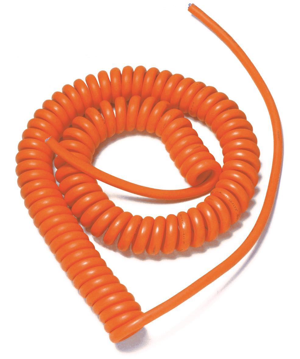 Spiral Kabel 8m 2x 2.5mm2 mit Kringel für Solaranlage auf T5 / T6 California, PUR-PUR