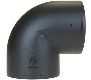 90° Adapter für Warmluftrohr, Ø 90 mm