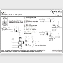 Laden Sie das Bild in den Galerie-Viewer, Siphon mit Schraubdeckel, passend für Queensize Camper Spülen