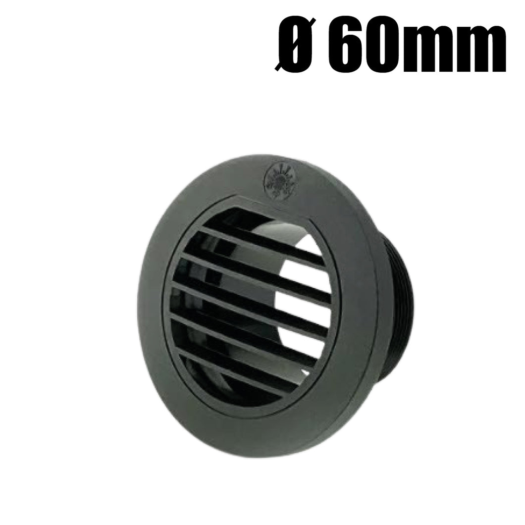 Luftauslass / Luftausströmer FI 60 mm mit Gitter