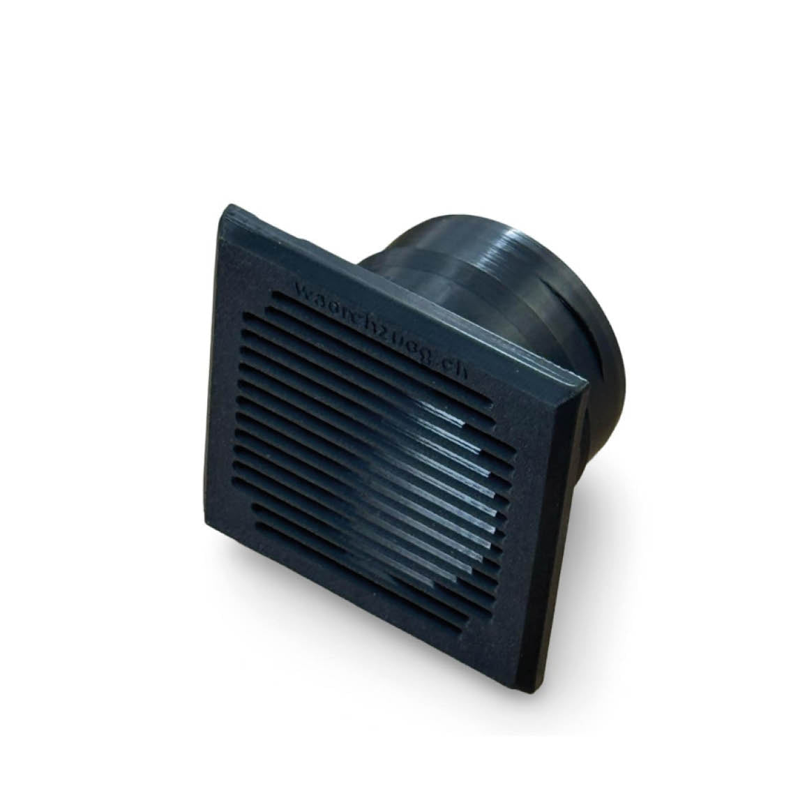 60mm Warmluftauslass Flach, Gitter aufklippbar