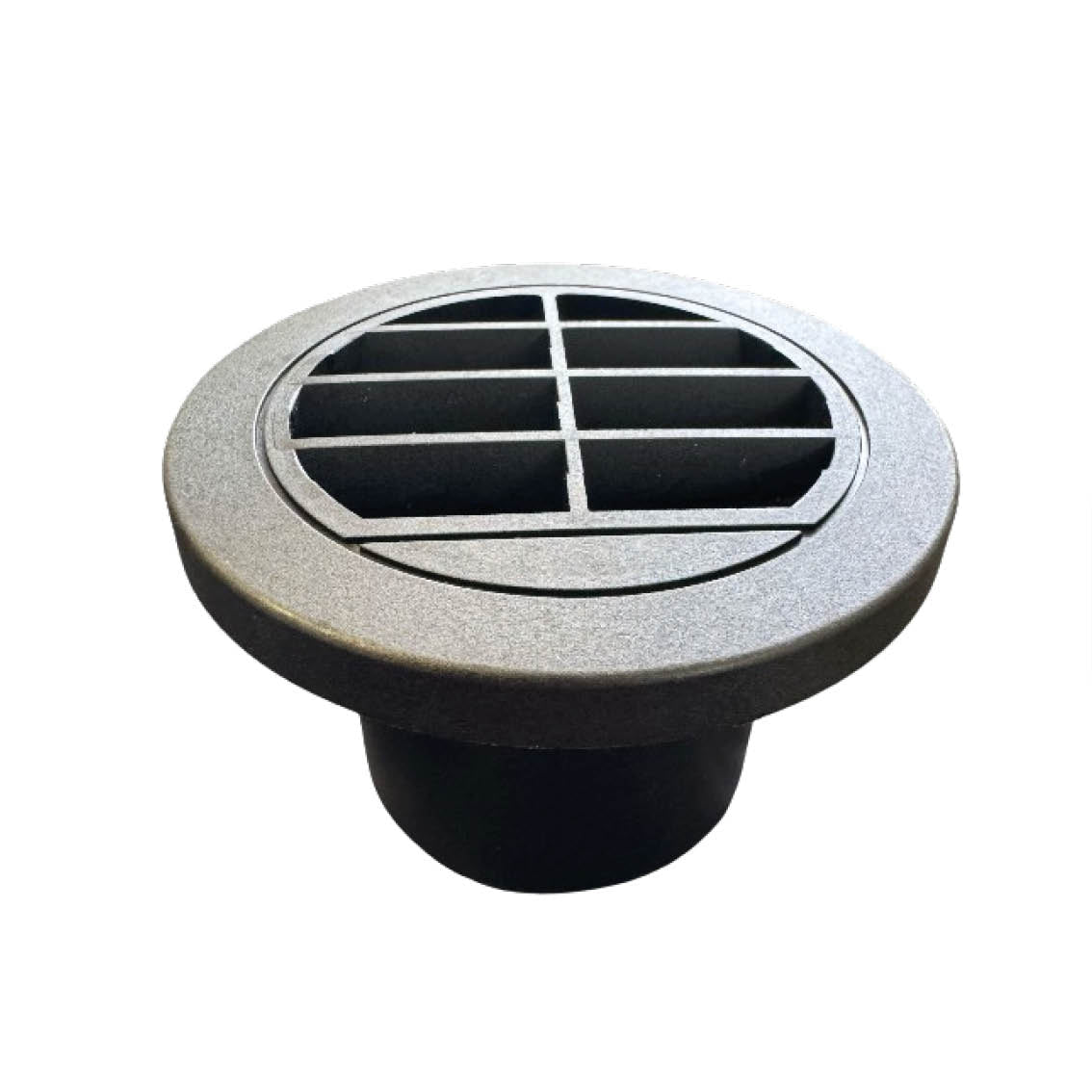 90mm Ausströmer / Auslass extra flach, Drehbare Luftstromregelung