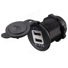 Laden Sie das Bild in den Galerie-Viewer, OHNE BELEUCHTUNG 12V USB-Port- Steckdose, 2x USB-A