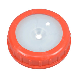 Deckel mit Schlauch und Kabeldurchgang für Weithals-Kanister Lebensmittelecht, 10L / 20L / 30L Hart-Polyethylen (PE-HD)