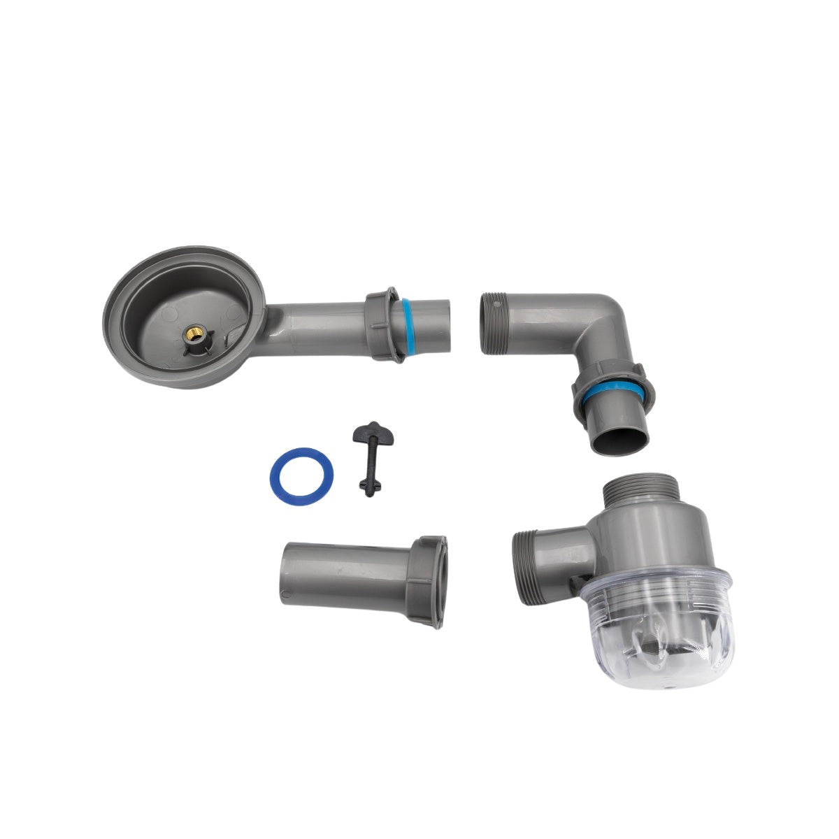 Siphon avec couvercle à visser, adapté aux éviers Queensize Camper
