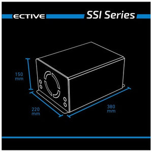 ECTIVE SSI 4in1 Sinus-Inverter Sinus-Wechselrichter mit MPPT-Solarladeregler, Ladegerät und NVS