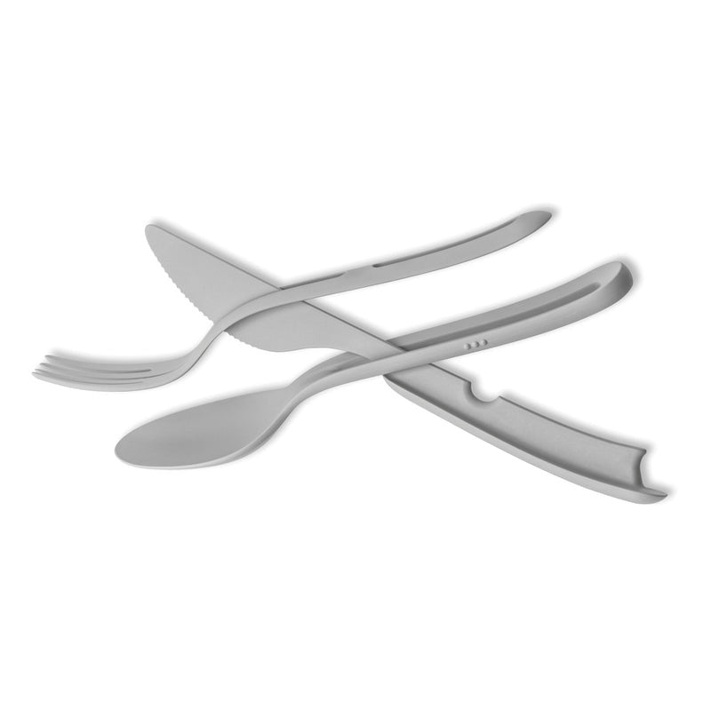 Silwy Set de couverts TRICKY GREY 1 couteau + 1 fourchette + 1 cuillère