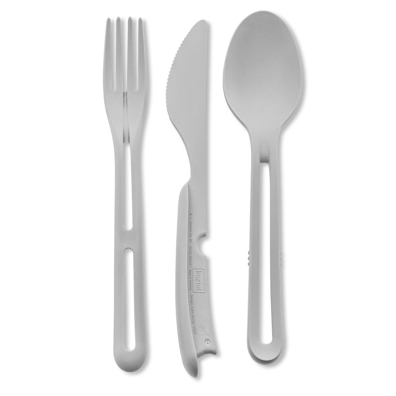 Silwy Set de couverts TRICKY GREY 1 couteau + 1 fourchette + 1 cuillère