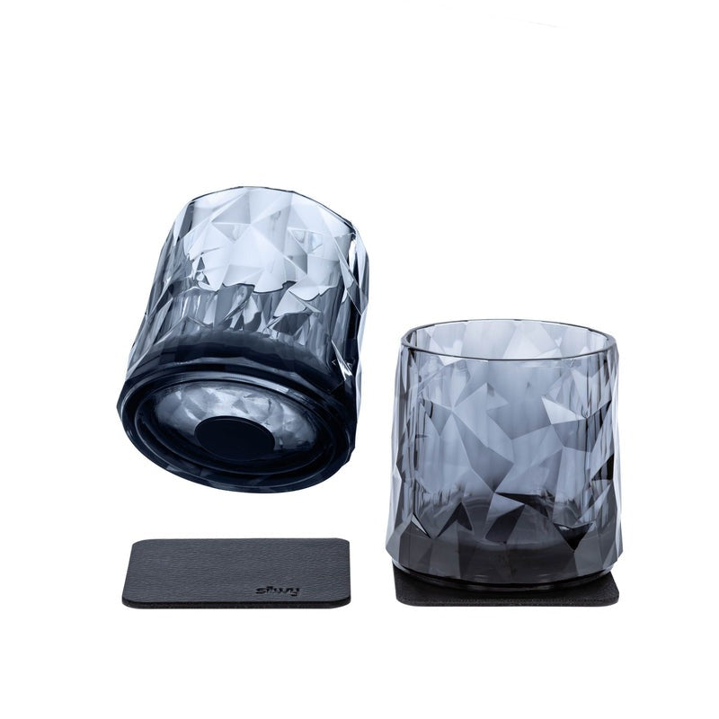 Bicchieri magnetici di plastica Silwy TUMBLER GREY o Cristal