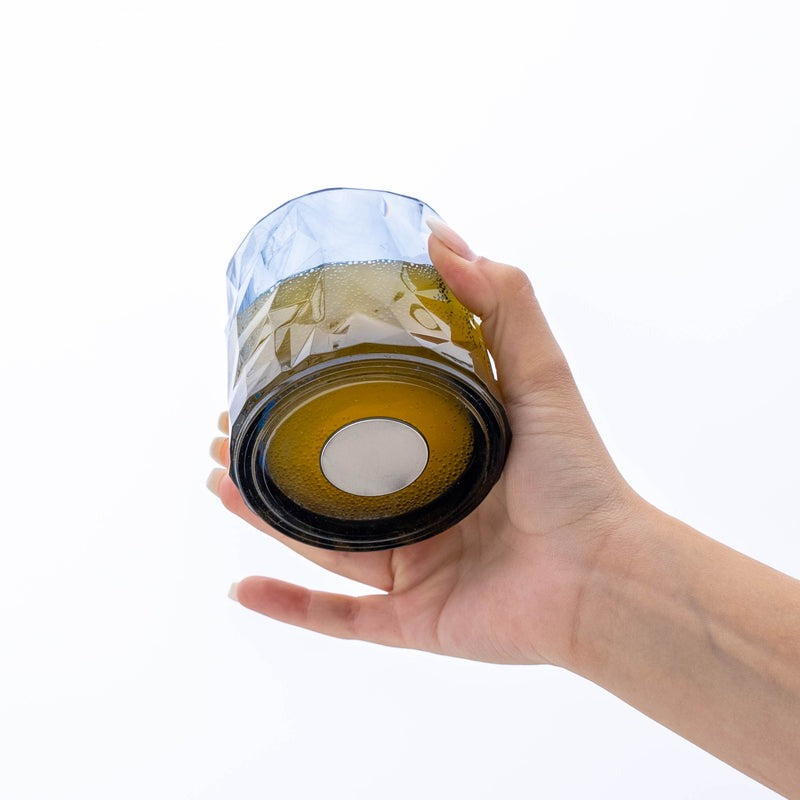 Silwy Magnet-Kunststoffgläser TUMBLER GREY 6 Magnet-Gläser + 6 Metall-Nano-Gel-Pads BLACK