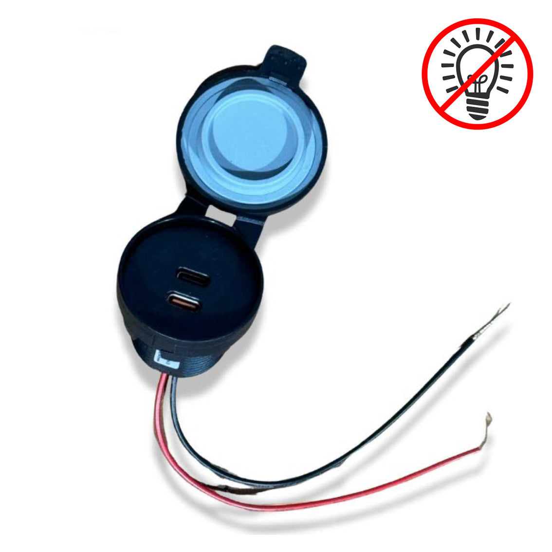 OHNE BELEUCHTUNG 2x USB-C PD3.0, 12V; 45W