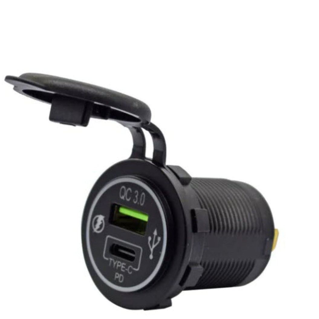 OHNE BELEUCHTUNG USB und USB-C Port mit hoher Leistung, 36W