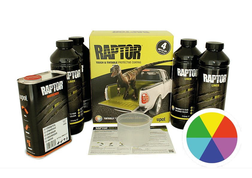 Raptor Oberflächen- Beschichtung einfärbbar, 4 x 750ml