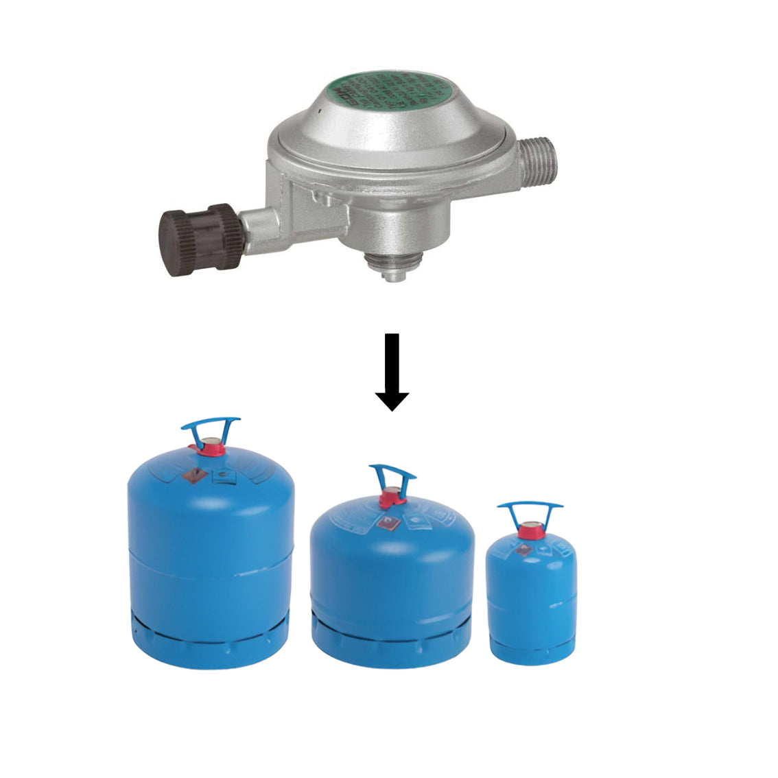 GOK Gasdruckregler 1kg/h, 30mbar für Campingaz-Gasflaschen