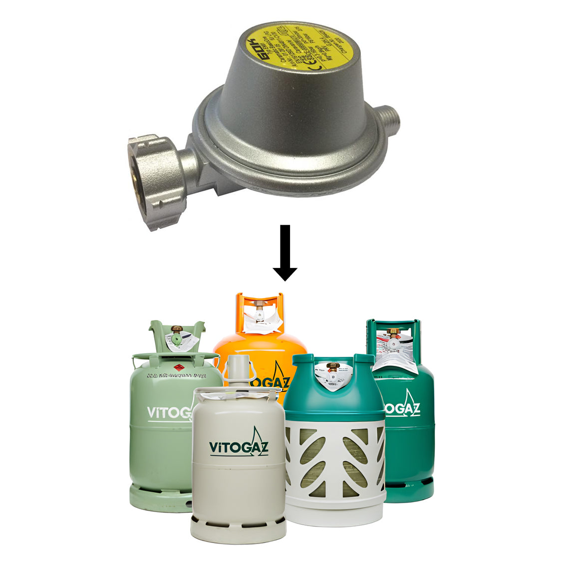 Camper - Sicherheitsdruckregler 30 mbar, 0,8 kg/h