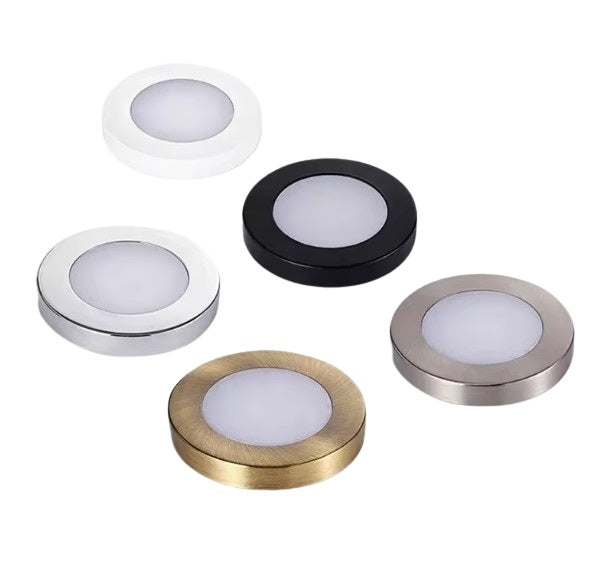 12V LED lamps 2.5W, for surface mounting, in various colors, very bright, warm white