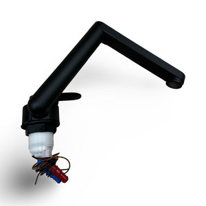 Reich Twister Armatur schwarz, mit 12V Schalter, Heiss- und Kaltwasser