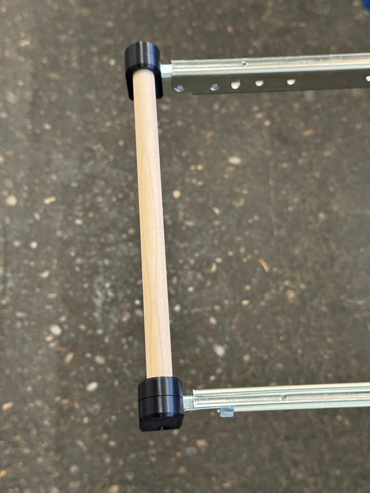 Rundstab 90cm für Adapter für Einhebelgriff für Schwerlastschienen