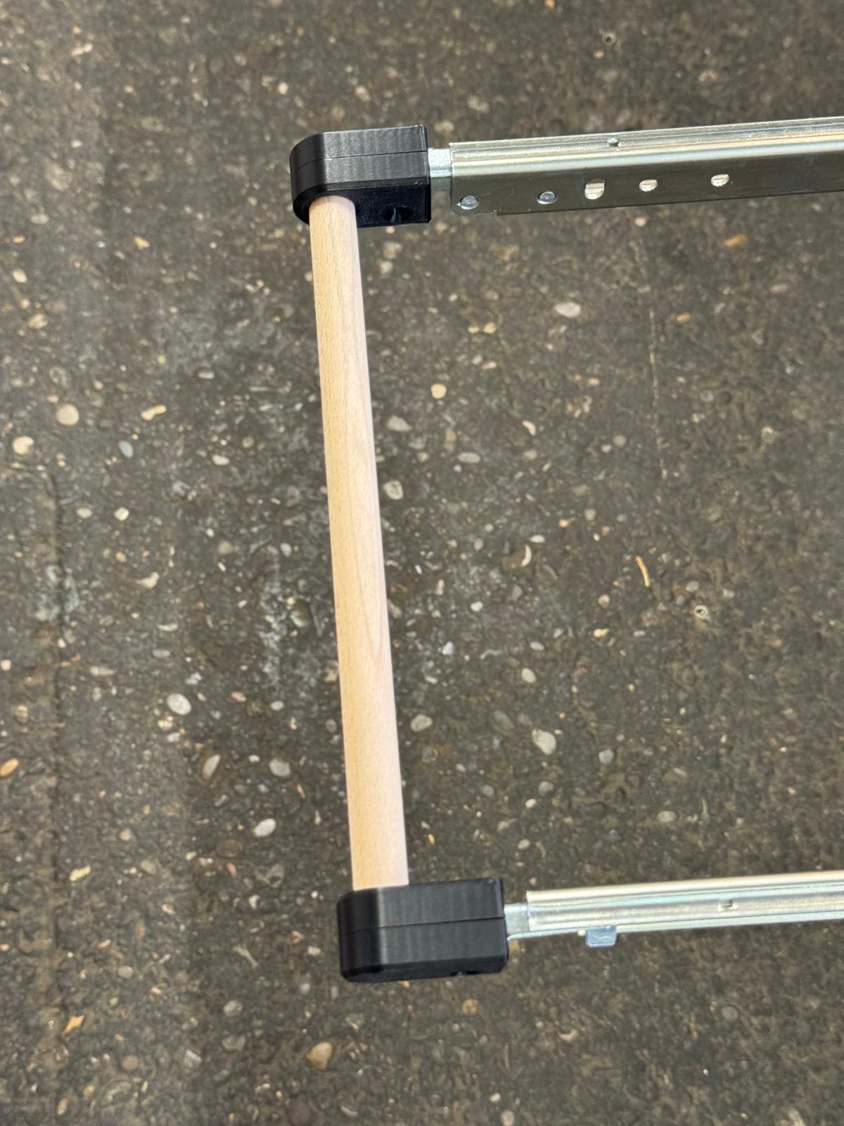Rundstab 90cm für Adapter für Einhebelgriff für Schwerlastschienen
