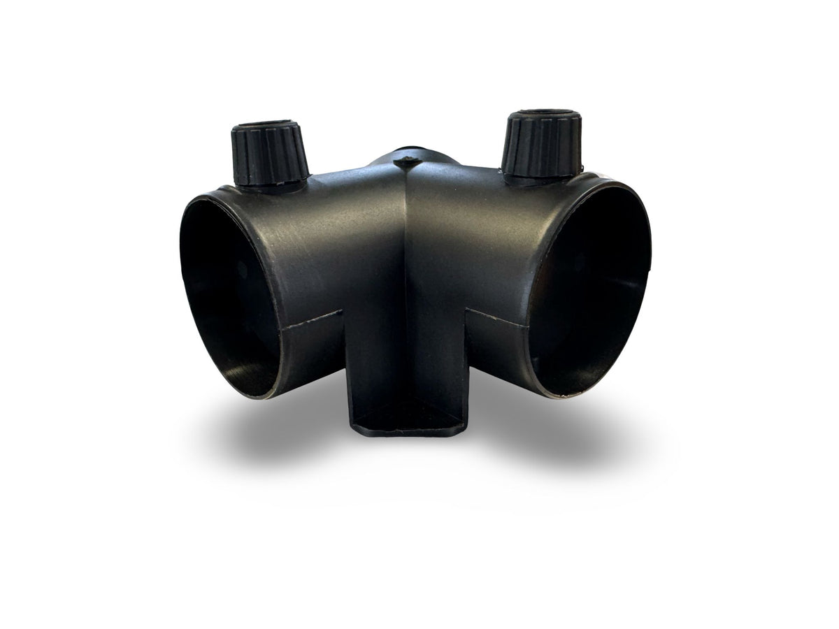 Y-Stück mit 2x Regelklappe Ø 60mm, manuelle Version