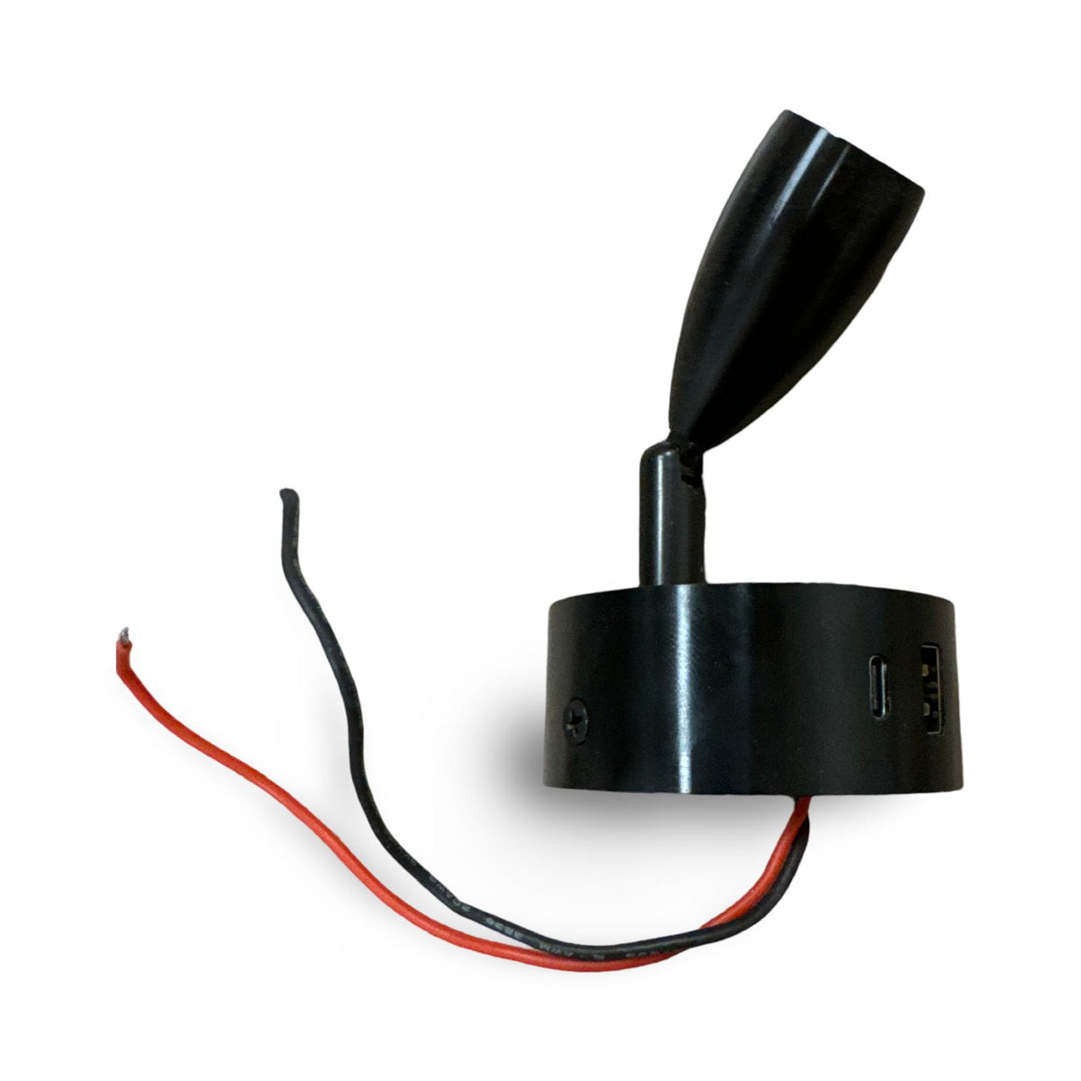 12V LED Spot dimmbar mit USB A und USB C, Warmweiss und Kaltweiss, Schwarz